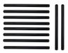3/4 Inch Malleable Iron Pipe, Pre-Cut, Industrial Steel Black Fits Standard Half Inch Black Threaded Pipe Nipples and Fittings, Build Vintage DIY Furniture, 10 Pieces