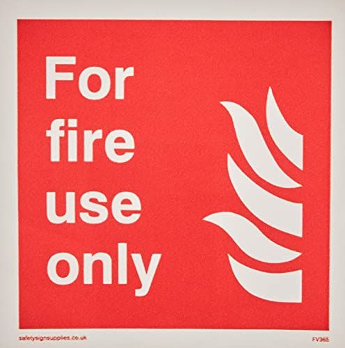 Viking Signs "Alleen voor brandgebruik" Sign - Vinyl/Sticker - 85 mm