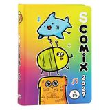 COMIX Scomix by Sio Dagkalender 16 maanden, dagboek 2026-2027 voor basisschool en middelbare school, met vaste en gekleurde omslag, 512 gekleurde pagina's, voor kinderen en jongens, 12 x 16,5 cm