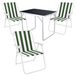Merkloos 4-delige Camping Set met Tafel en Stoelen voor Buiten
