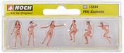 Noch - 15844 - Modélisme Ferroviaire - Nudistes - 6 Figurines