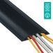 Dataflex Addit kabelbeschermer 300 cm 303 - Zwart