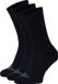 NOMAD® 3 Pack Chaussettes Taille 43-46 | Chaussettes de randonnée en Polyester Crew 3-pack Noir | Sans couture | Femme & Homme | Confortable & Amortissant