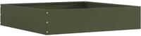 vidaXL Gazonrand 60 x 60 x 13 cm Staal Olijfgroen