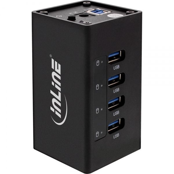 InLine USB 3.2 Gen 1 (3.1 Gen 1) Hub - 4 Port - Black