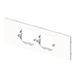Unex 73652-2 U24X dubbele plaat voor universeel mechanisme, wit, 92 mm hoog x 250 mm breed