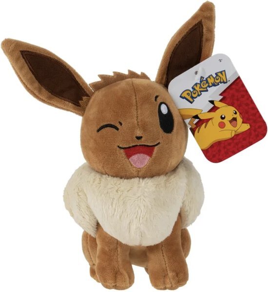 Wicked Cool Toys Pokémon Knuffel - Eevee 20cm -