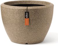 Capi Europe Bloempot bol Arc Granite - 34x25 - Warm taupe