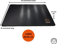 Qware Gaming Muismat XXL - 65x35cm - Anti-Slip - Zwart