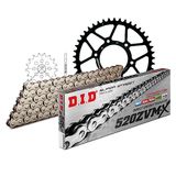 Kettingset DID Kettingset staal 520ZVM-X / 102 klinknagel slot voor Aprilia SX 125 cc Bj. 2009-2014