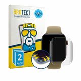 BROTECT - Screenprotector voor Apple Watch Series 12 (42 mm) - Folie Beschermfolie transparant volledig dekking - 2 Stuks