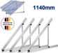Gliese Zonnepaneelhouder Zonnepaneelhouder voor zonnemodules tot 114 cm. Photovoltaïsche opstelling, PV-montagesysteem voor 2 zonnemodules