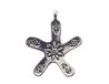 INNSPIRO Mooie bedels metalen hangers, bloem, ster, 17 x 21 mm, 25 stuks, 7x10mm., Metaal, Geen edelsteen