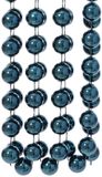 Decoris Kralenslinger - 2x - donkerblauw - XL - 270 cm - kunststof