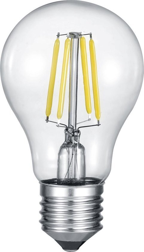 BES LED LED Lamp - Filament - Trion Limpo - E27 Fitting - 8W - Warm Wit 2700K - Transparent Helder - Glas