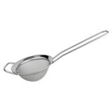 Grunwerg Fijne zeef met gepolijste rand en handvat, zilver, 4 inch, diameter 10 cm