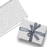 Glick Luxe Kerst Gevouwen Wrap (3 Vellen) Sneeuwbank Kerst Inpakpapier