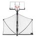 Silverback Basketbal Yard Guard Defensive Net System Rebounder met opvouwbaar net en armen in Pole, wit/zwart, groot