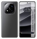 Tumundosmartphone Siliconen hoes, TPU-gel, transparant voor Xiaomi Redmi Note 14 Pro+ Plus 5G