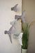 Kalalou Fish Tale wandsculpturen, set van 5, één maat, ruw metaal
