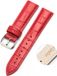 By Qubix Qubix - Geschikt voor Garmin Lily 2 - Crocodile leren bandje - Rood
