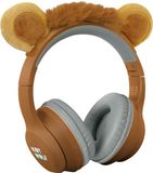 KIDYWOLF KIDYEARS Kinder Koptelefoon Leeuw – 85dB, Bluetooth & Jack, Opvouwbaar, Magnetische Oortjes, 4+