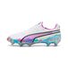PUMA King Ultimate FG/AG Brilliance - Blanc/Bleu/Magenta pur/Fizzy Apple Femme ÉDITION LIMITÉE, pointure 35½