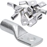 Kalitec 10 stuks HR25-6 standaard buiskabelschoenen 25mm² M6 zilver koper
