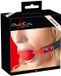 Bad Kitty – Siliconen Gag met Bal met Verstelbare Gesp voor Orale Vernedering – Rood