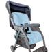 Bubabù COP036-AZZ kinderwagenhoes van badstof, 100% katoen, made in Italy, lichtblauw