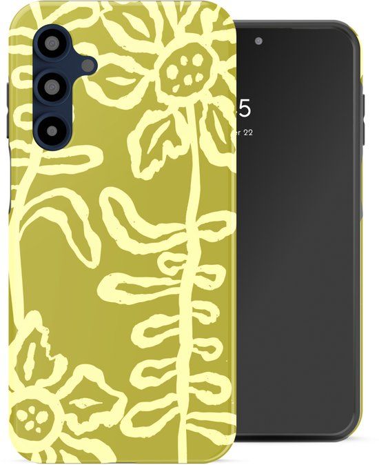 Selencia Hoesje - Geschikt voor Samsung Galaxy A16 (4G) / A16 (5G) - Backcover - Chalky Bloom