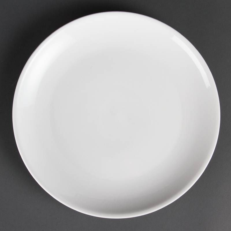 Olympia Wit porselein rond bord 28 cm - 6 stuks