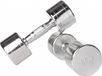 Lifemaxx Chromed Dumbbellset - 10 kg - Chroom