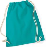 Westford Mill Cotton Gymsac WM110 - Emerald - 37 x 46 cm