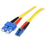 StarTech.com 1m Single-Mode Duplex Fiber Optic Cable - LC to SC