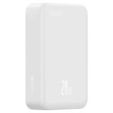 Baseus Batterie Externe Sans Fil EnerFill FM41 Mini, 20000mAh, 20W, PD + FQI, 1 x QI - 1 x USB-C, Blanc E0027U01