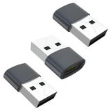 YISH Adapter USB C naar USB - Adapter USBC Vrouwelijk naar Mannelijk USBA Data-overdracht en Snel Laden Compatibel met iPhone 17 16 15 iPad iWatch Galaxy S26 S25 S24 MacBook Laptops (3 Stuks)