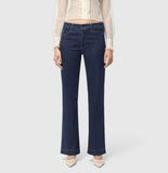 MAC DREAM WIDE Trousers Ladies W34 X L34 Dark Denim