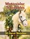 Watercolor Traceables Horse Sketches