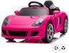 Vrooomy Porsche Carrera GT Elektrische Kinderauto - 1 tot 5 jaar - Full Option - 12V Kinderauto met Afstandsbediening - Officieel Gelicentieerd Accuvoertuig met Lederen Zitje, Schokdempers & Bluetooth - Werkende Deuren & Soft-Start – Roze