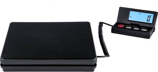 Steinberg Digitale pakketweegschaal - 50 kg / 2 g - Basic - Extern LCD display - Zwart