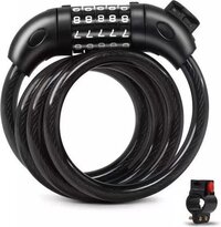 Fietskettingslot Met 5-cijferige Code - 120 cm - Kabel - Multi