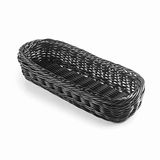 Lacor - 63484 - bestekbak rotan, 100% BPA-vrij, ideaal voor het bewaren van bestek, vaatwasmachinebestendig, 27 x 10 x 4,5 cm, zwart