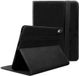 Rosso Deluxe Hoes Geschikt voor Apple iPad Mini 7 / 6 | Book Case Echt Leer | Sleep/Wake | Standaard | Penhouder | Beschermhoes Zwart