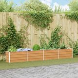 vidaXL Verhoogde plantenbak licht bruin 320 x 40 x 45 cm
