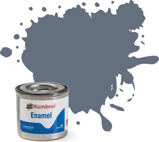 Humbrol Enamel Modellak - Nr. 144 Mid Blauw Matt - 14 ml