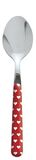 Excelsa Enjoy lepel hart, roestvrij staal, rood, 19 x 3 x 1,8 cm