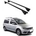Omac Barres De Toit Pour Vw Caddy Iii 2015-2020 Fl – Tüv / Din 75302:2019 – Antivol Inclus – Charge Max 75 Kg – 2 Barres Noir