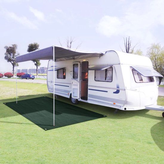 vidaXL Tenttapijt 250x200 cm HDPE Donkergroen