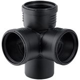 Geberit Silent-PP Hoek-T-stuk 87,5°, DN 90 / 90 / 90, 390.459.14.1